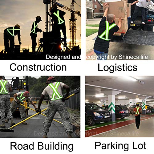 Shinecailife Adjustable Safety Reflective Vest,for Running,Constru...