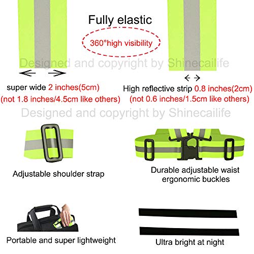 Shinecailife Adjustable Safety Reflective Vest,for Running,Constru...