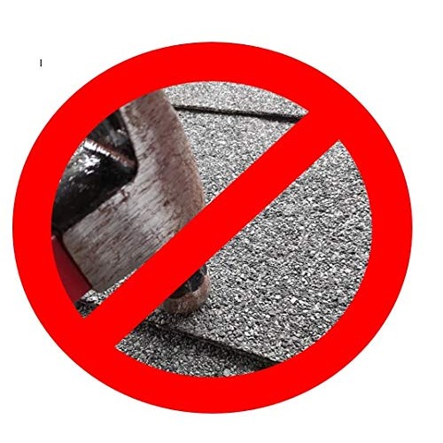 ShingleShock Roof Shingle Installer Roofing Tool, Steel Black, Rub...