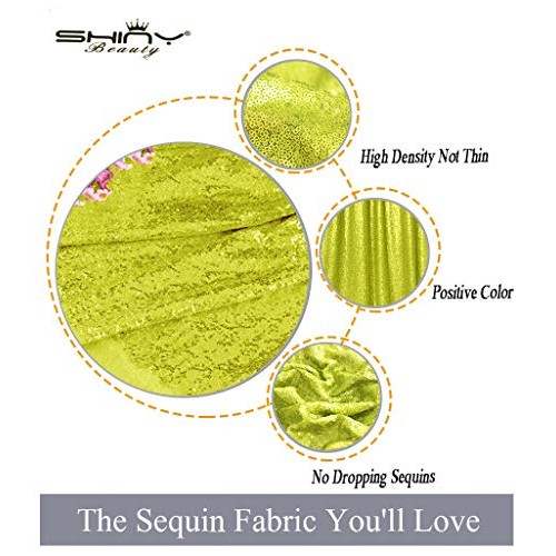 3 Feet 1 Yards-Lime Green-Sequin Fabric-by The Yard, Sequin Fabric...