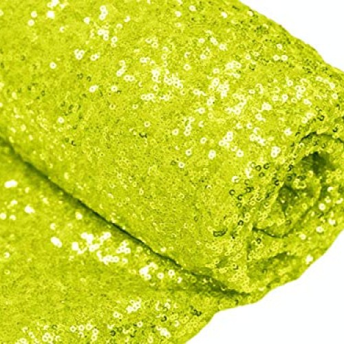 3 Feet 1 Yards-Lime Green-Sequin Fabric-by The Yard, Sequin Fabric...