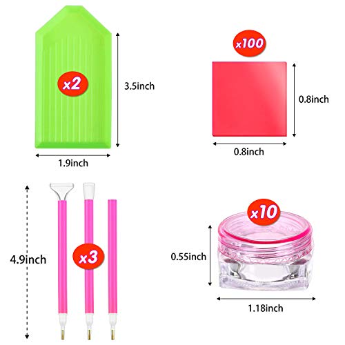 Diamond Painting Accessories，100PCS Diamond Painting Glue Clay,10...