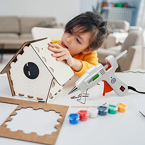 SHJADE Hot Glue Gun with 30 Glue Sticks, Fast Preheating Hot Melt ...