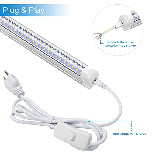 SHOPLED LED Shop Light 2FT, 18W 2340LM 5000K Daylight White, V Sha...