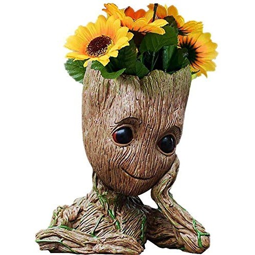 SoB Baby Groot Pen Holder, Flowerpot Perfect for Tiny Succulent Pl...