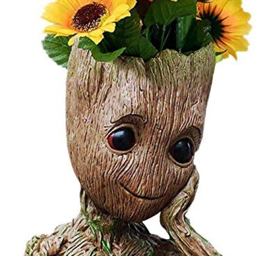 SoB Baby Groot Pen Holder, Flowerpot Perfect for Tiny Succulent Pl...