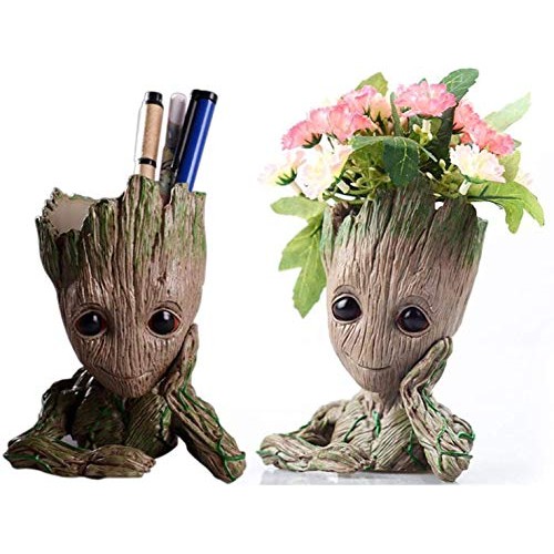 SoB Baby Groot Pen Holder, Flowerpot Perfect for Tiny Succulent Pl...