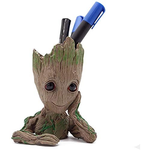 SoB Baby Groot Pen Holder, Flowerpot Perfect for Tiny Succulent Pl...