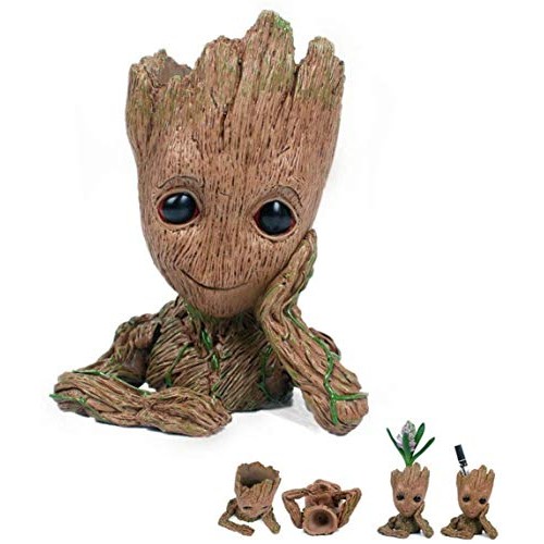 SoB Baby Groot Pen Holder, Flowerpot Perfect for Tiny Succulent Pl...