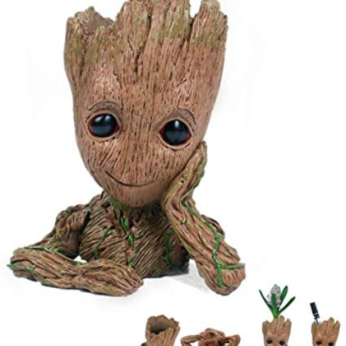 SoB Baby Groot Pen Holder, Flowerpot Perfect for Tiny Succulent Pl...