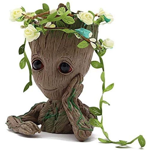 SoB Baby Groot Pen Holder, Flowerpot Perfect for Tiny Succulent Pl...