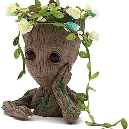 SoB Baby Groot Pen Holder, Flowerpot Perfect for Tiny Succulent Pl...
