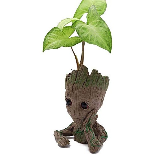 SoB Baby Groot Pen Holder, Flowerpot Perfect for Tiny Succulent Pl...
