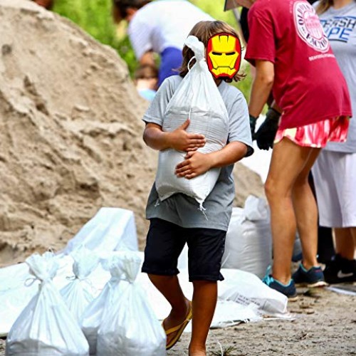 SHOUTINN Empty Sand Bags - with Solid Ties, UV Protection Sandbags...