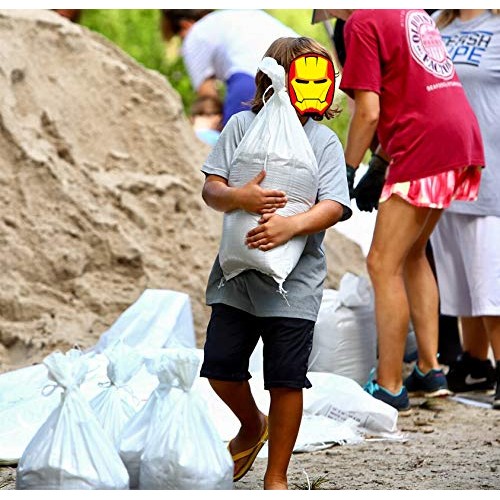 SHOUTINN Empty Sand Bags - with Solid Ties, UV Protection Sandbags...