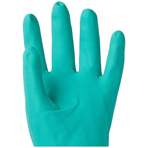 SHOWA 727-09 Nitrile Unlined Chemical Resistant Glove, Large Pack...