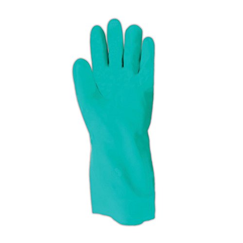 SHOWA 730 Nitrile Cotton Flock-lined Chemical Resistant Glove, Lar...