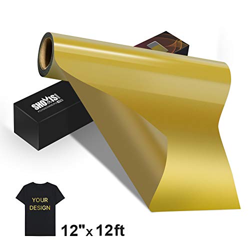 Heat Transfer Vinyl Roll 12x12ft,SHOYISI HTV Iron on Vinyl for DI...