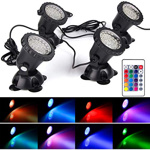 Pond Light Waterproof IP 68 Multi-Color & Adjustable & Dimmable Su...