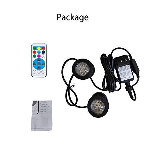 SHOYO Pond Light Underwater IP68 Waterproof Colored LED Fountain L...