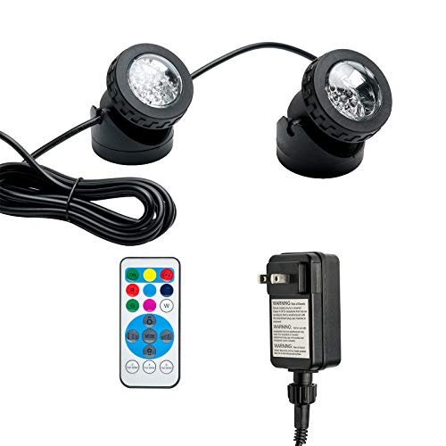 SHOYO Pond Light Underwater IP68 Waterproof Colored LED Fountain L...