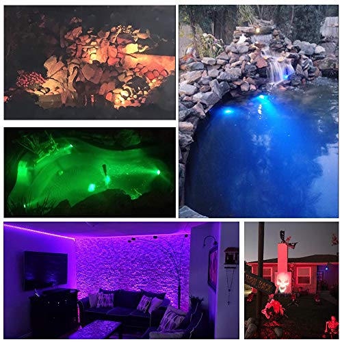 Underwater Landscape Spotlight, Waterproof Pond Lights IP68 Submer...