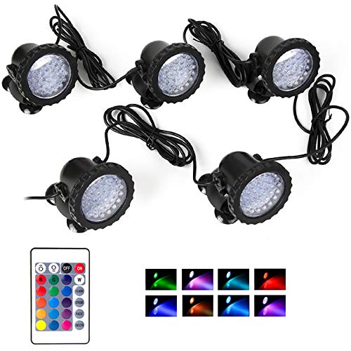 Underwater Landscape Spotlight, Waterproof Pond Lights IP68 Submer...