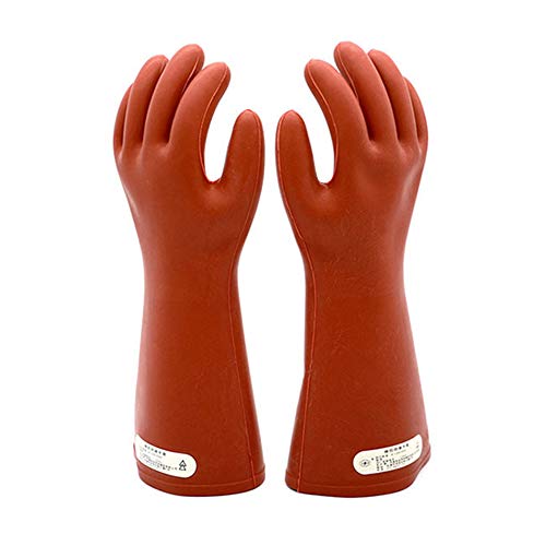 Electrical Insulated Rubber Gloves Electrician 12KV High Voltage S...