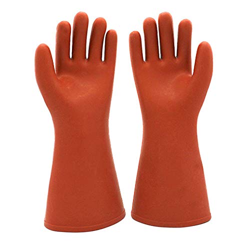 Electrical Insulated Rubber Gloves Electrician 12KV High Voltage S...