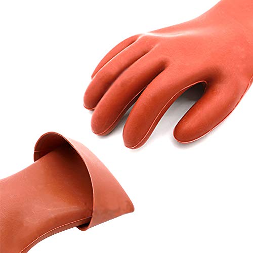 Electrical Insulated Rubber Gloves Electrician 12KV High Voltage S...