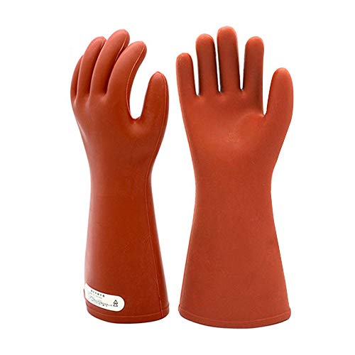 Electrical Insulated Rubber Gloves Electrician 12KV High Voltage S...