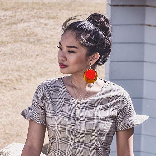 SHUANGART Embossed Faux Leather Sheets for Earrings Purses Making,...