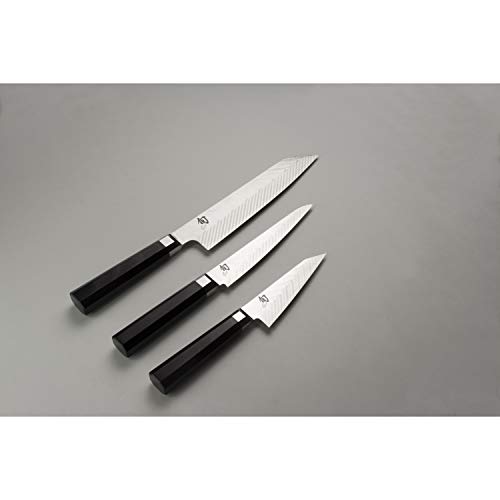 Shun Dual Core 6-in. Utility Knife with Ebony PakkaWood Handle; Bl...