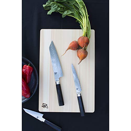 Shun Dual Core 6-in. Utility Knife with Ebony PakkaWood Handle; Bl...