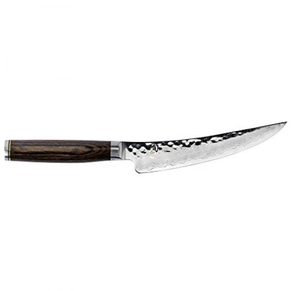 Shun Premier Gokujo Boning Fillet Knife, 6 Inch, TDM0774, Silver