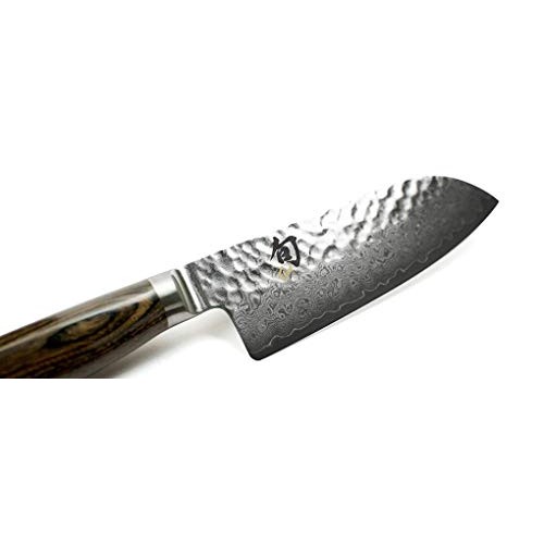 Shun TDM0727 Premier Santoku Knife, 5-1/2-Inch
