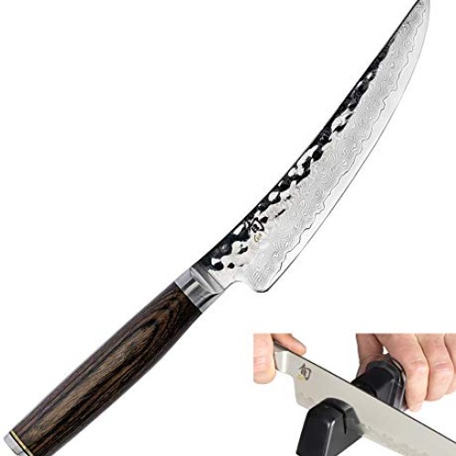 Shun TDM0774 Premier Gokujo Boning Fillet Knife, 6-Inch, Silver & ...