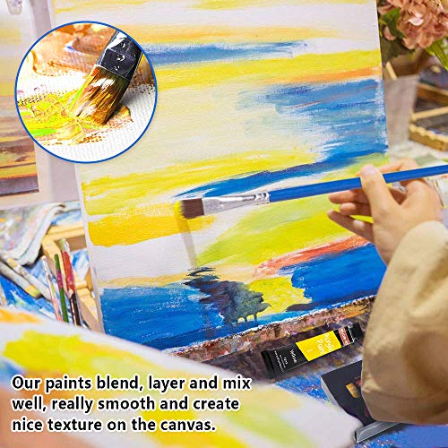 Acrylic Paint Set, Shuttle Art 15 x 12ml Tubes Artist Quality Non ...