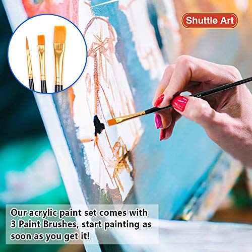 Acrylic Paint Set, Shuttle Art 30 Colors Acrylic Paint in Tubes 3...