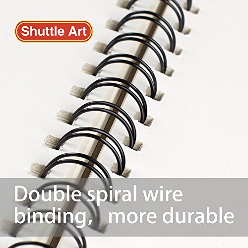 Artists Sketch Books, 9 x 12 Shuttle Art 160 Sheets of Sketch Pape...