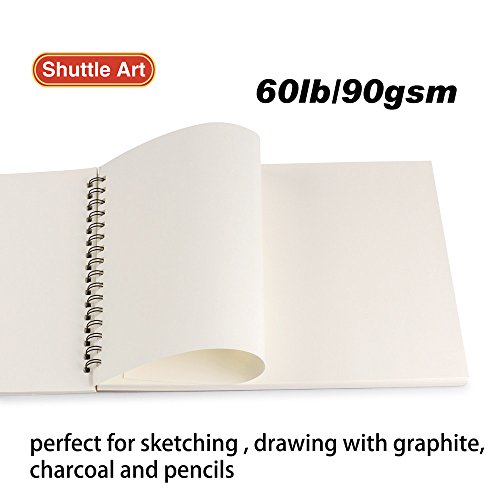 Artists Sketch Books, 9 x 12 Shuttle Art 160 Sheets of Sketch Pape...