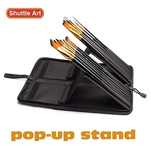 Shuttle Art Paint Brush Set, 18 Pack Different Brush Shapes & Size...