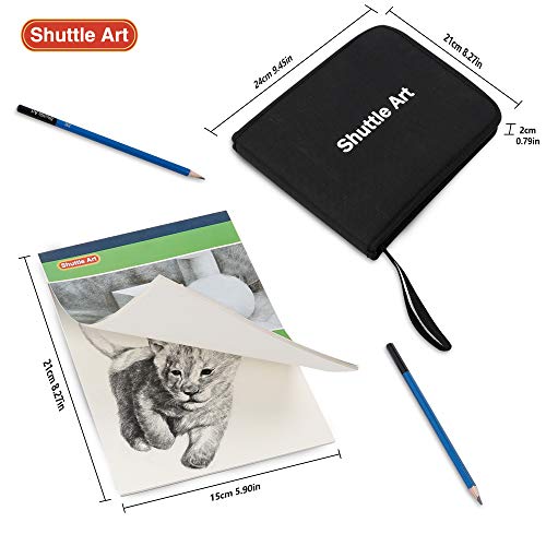 Sketching and Drawing Pencils Set, 37-Piece Professional Sketch Pe...