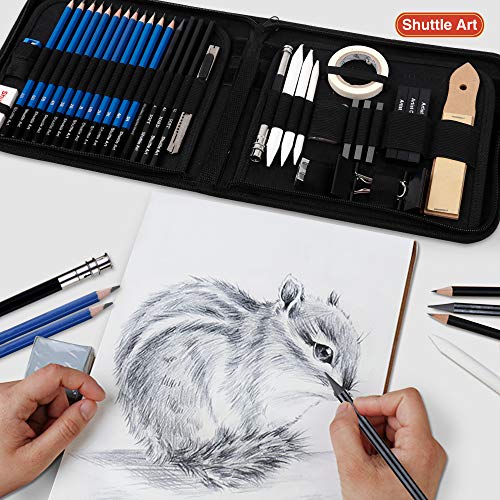 Sketching and Drawing Pencils Set, 37-Piece Professional Sketch Pe...