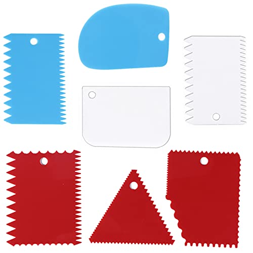 Cake Smoother Scraper Dough Scraper Tools Set,Cake Icing Scraper S...