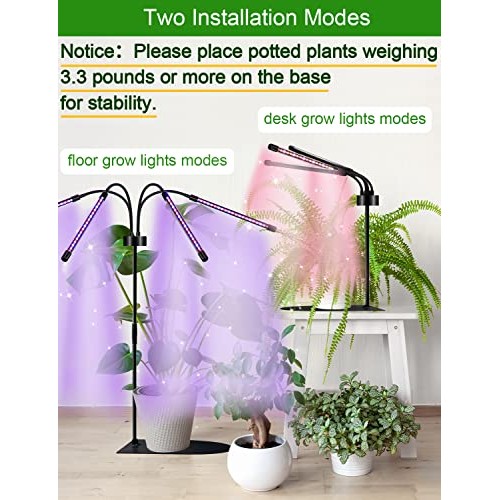 Shyineyou Grows Lights for Indoor Plants Full Spectrum, Plant Ligh...