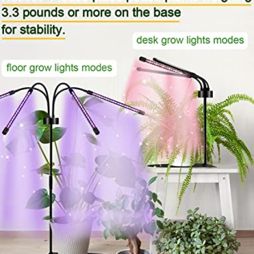Shyineyou Grows Lights for Indoor Plants Full Spectrum, Plant Ligh...