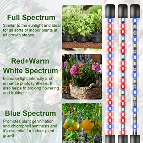 Shyineyou Grows Lights for Indoor Plants Full Spectrum, Plant Ligh...