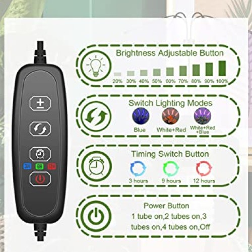 Shyineyou Grows Lights for Indoor Plants Full Spectrum, Plant Ligh...