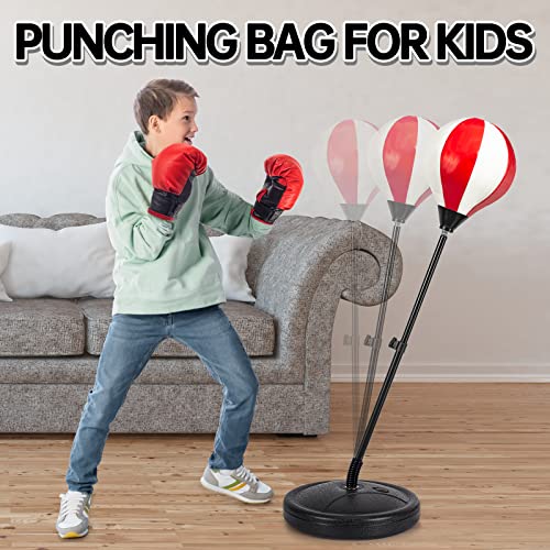 ShyLizard Punching Bag for Kids Included 2 Pack Boxing Gloves, Box...